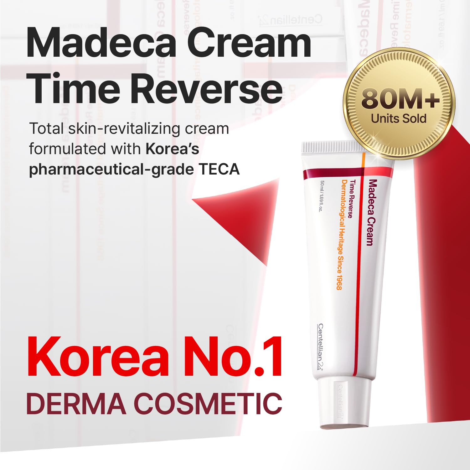Centellian24 Madeca Cream Time Reverse application on hands for quick absorption
