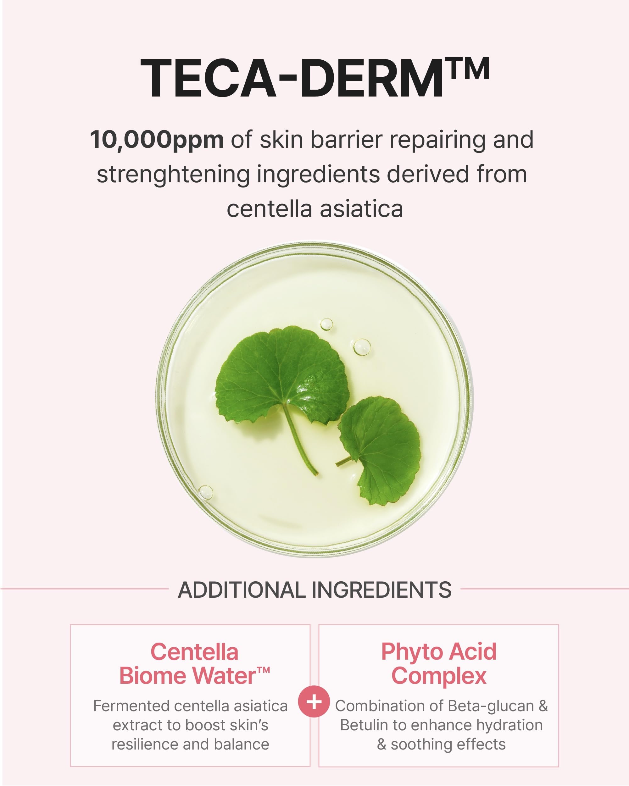 Centellian 24 Madeca Daily Repair Toner ingredients highlight Centella Biome Water and TECA-DERM.
