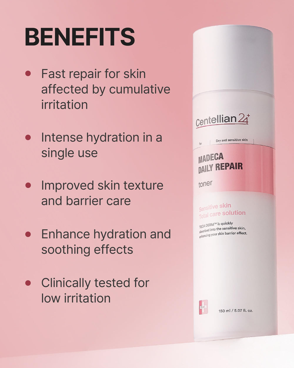 Centellian 24 Madeca Daily Repair Toner packaging emphasizes flagship derma-cosmetic heritage.