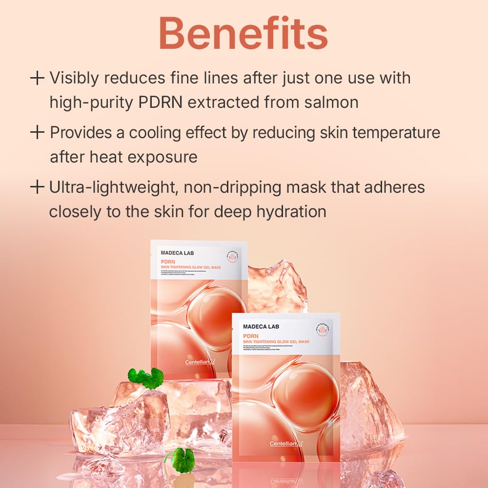 CENTELLIAN 24 Madeca Lab PDRN sheet close-up shows even absorption and soothing moisture