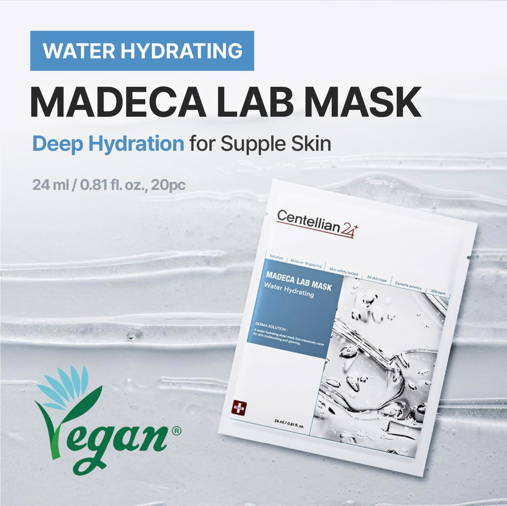 CENTELLIAN 24 Madeca Mask Water Hydrating sheet closeup for hydration boost