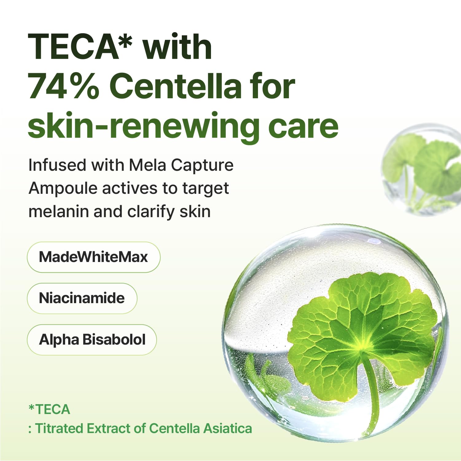 CENTELLIAN 24 Madeca Mela Capture Ampoule Pad glow-ready result hint after use.