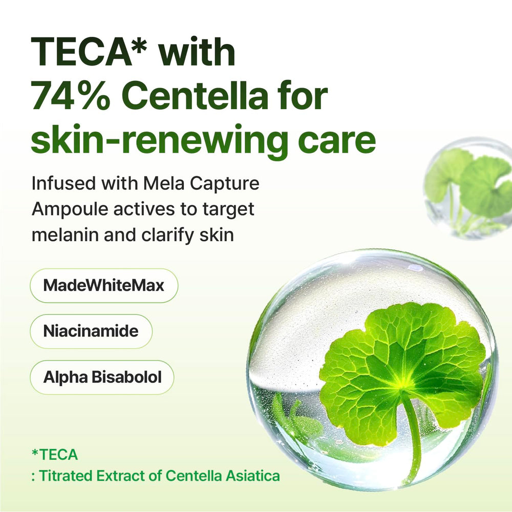 CENTELLIAN 24 Madeca Mela Capture Ampoule Pad glow-ready result hint after use.