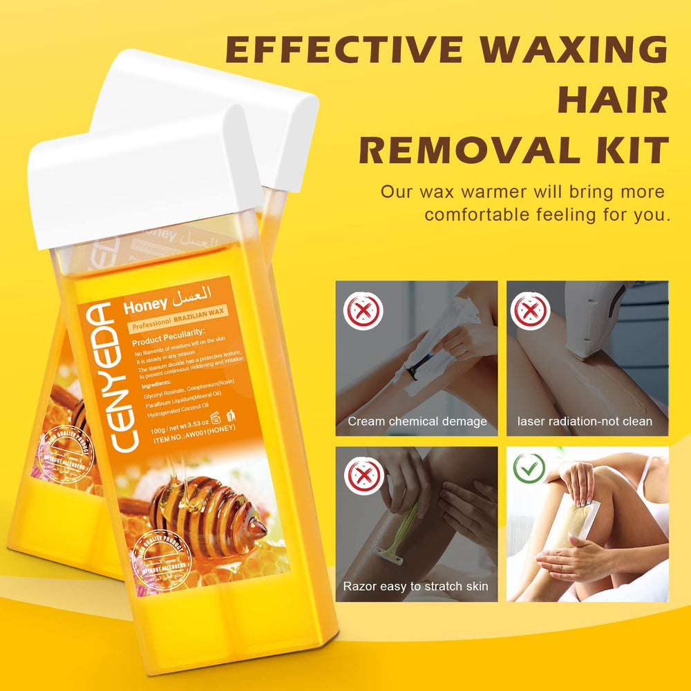 CENYEDA waxing in use delivers smooth skin with consistent heat