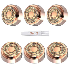 ceooe gen2 replacement heads six-pack, durable double-ring design for comfortable facial hair removal