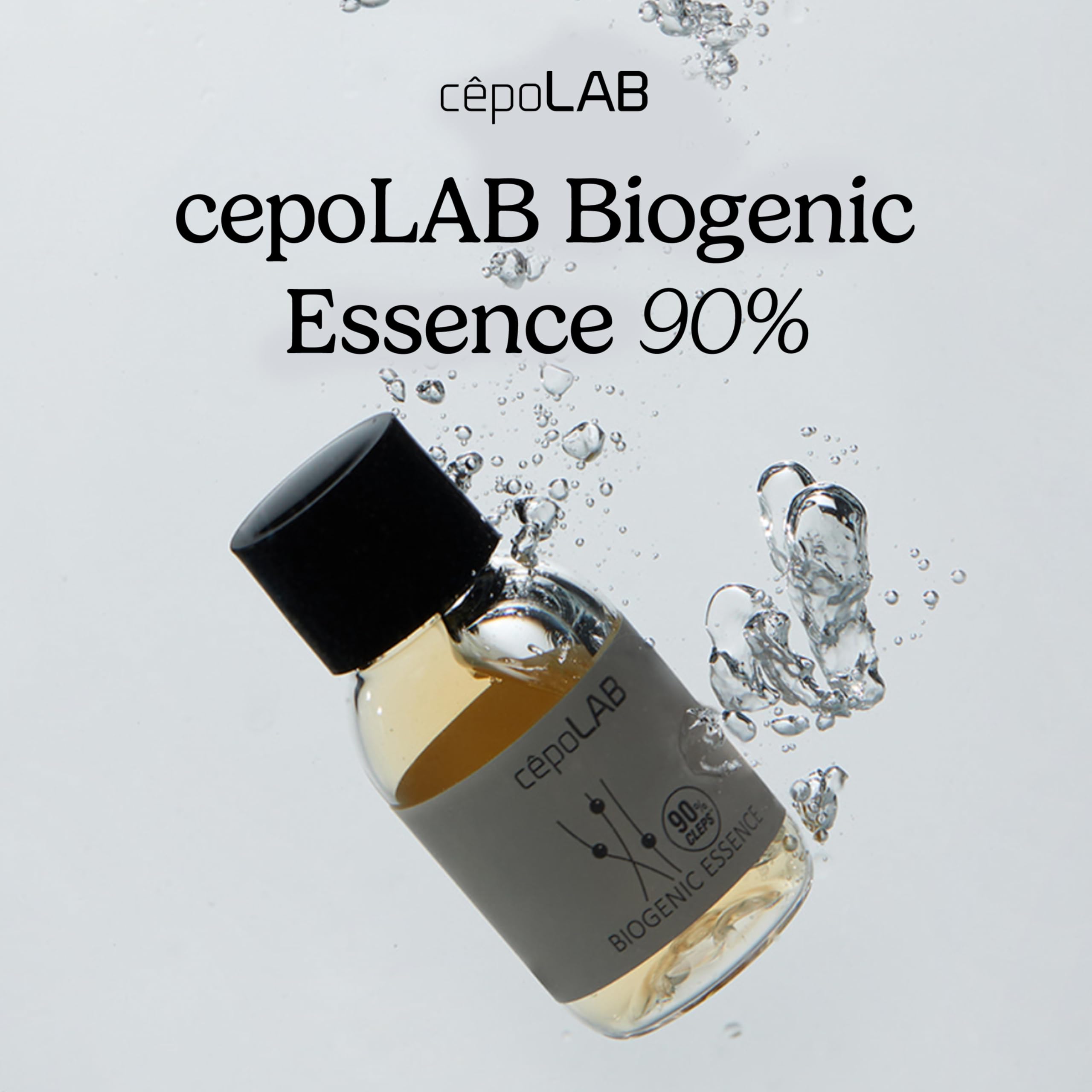 cepoLAB Biogenic Essence in-use massage indicating pre-care hydration step