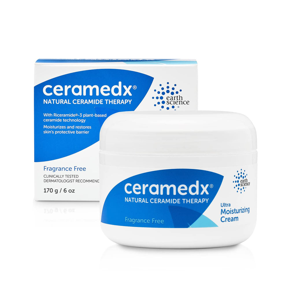 Ceramedx ultra moisturizing ceramide cream unscented bottle demonstrates rich hydration for dry skin