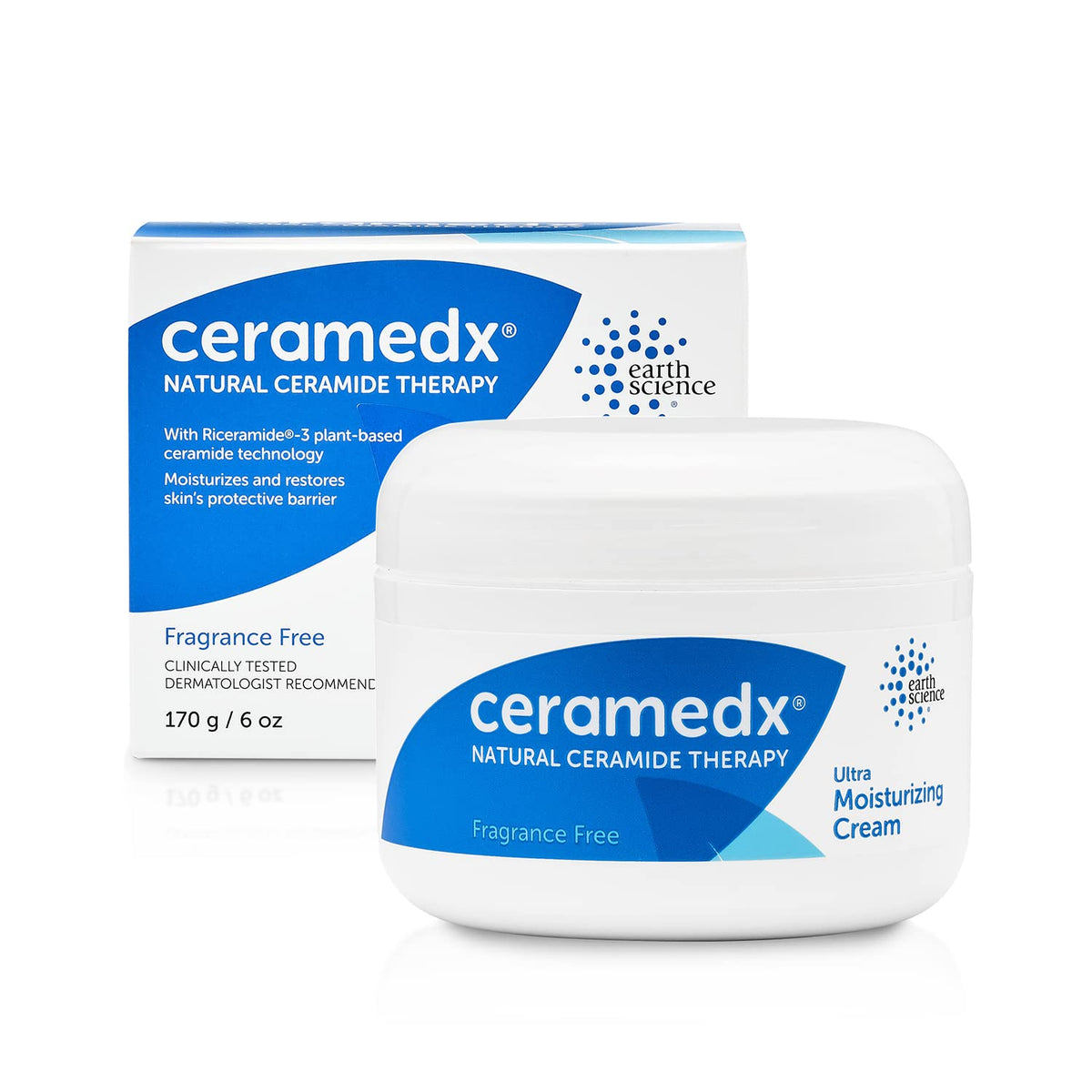 Ceramedx ultra moisturizing ceramide cream unscented bottle demonstrates rich hydration for dry skin