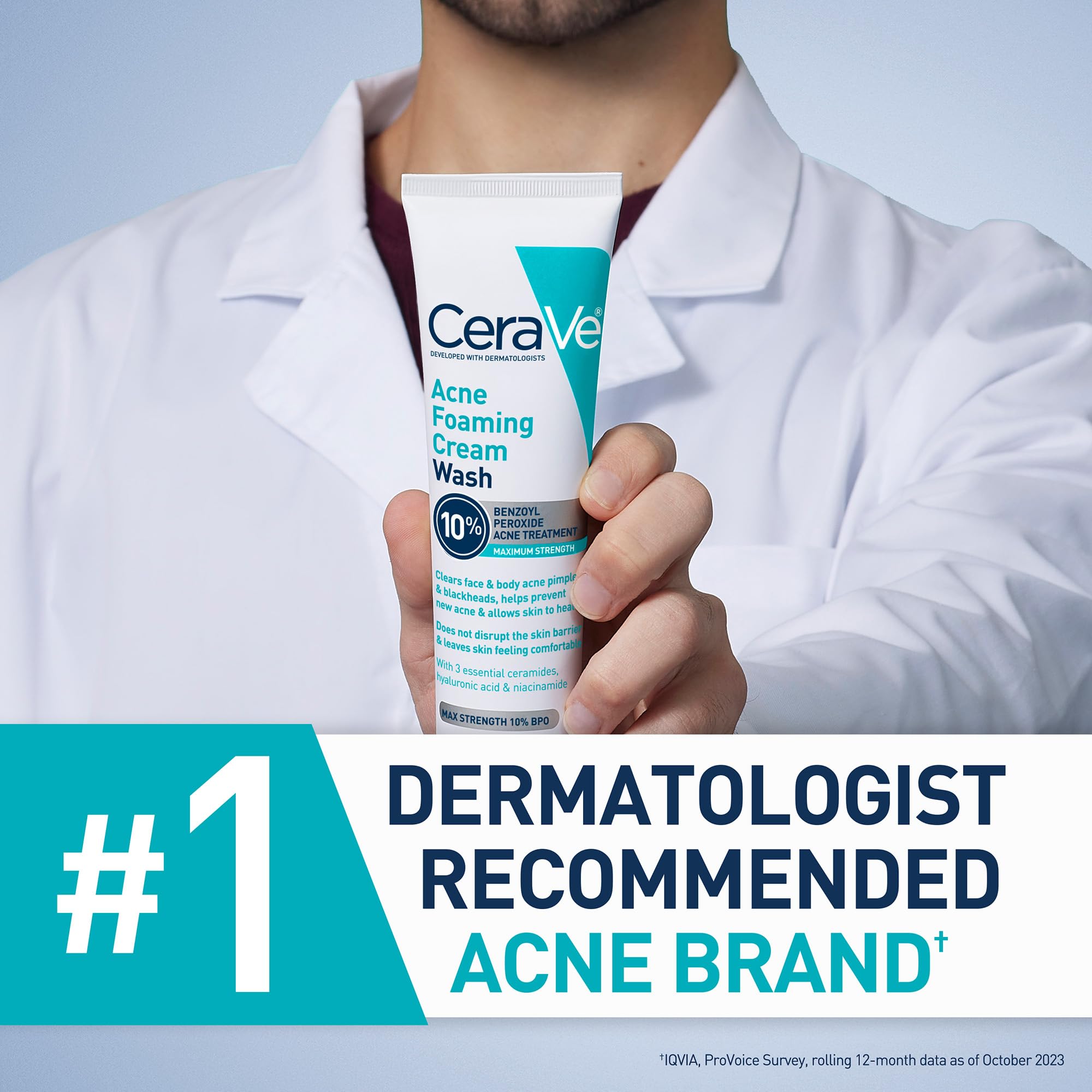 CeraVe product placed on bathroom shelf for everyday routine