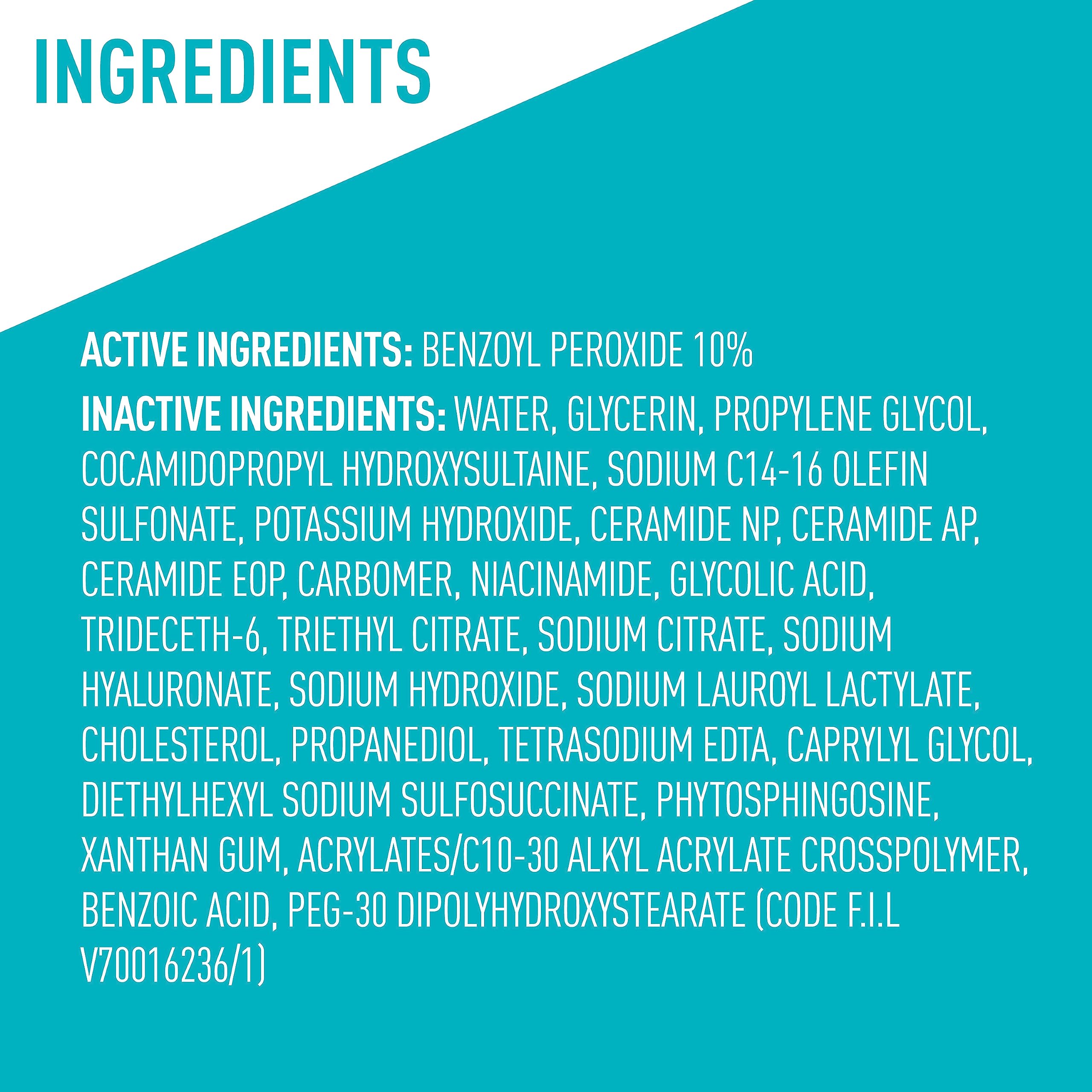 CeraVe focused area comparison representing clearer skin
