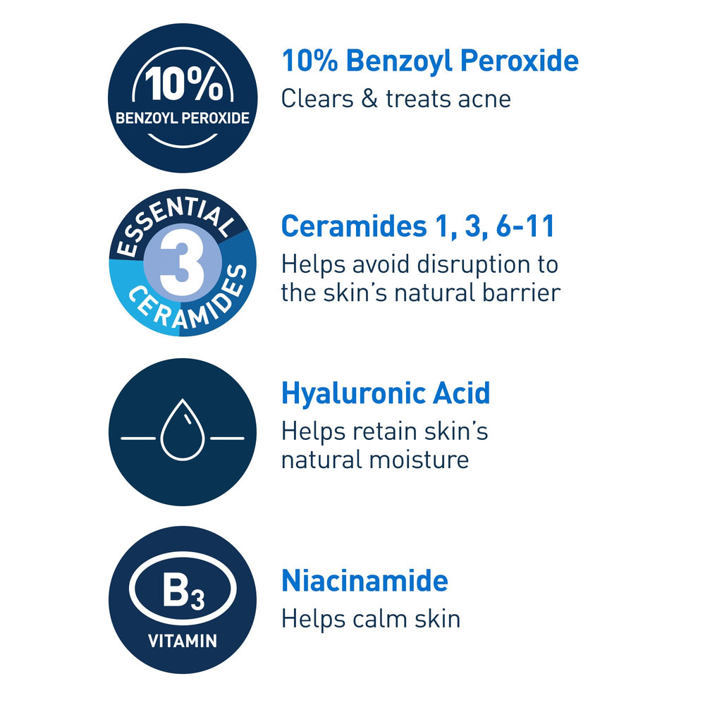 CeraVe light foam on forearm showing coverage and rinseability
