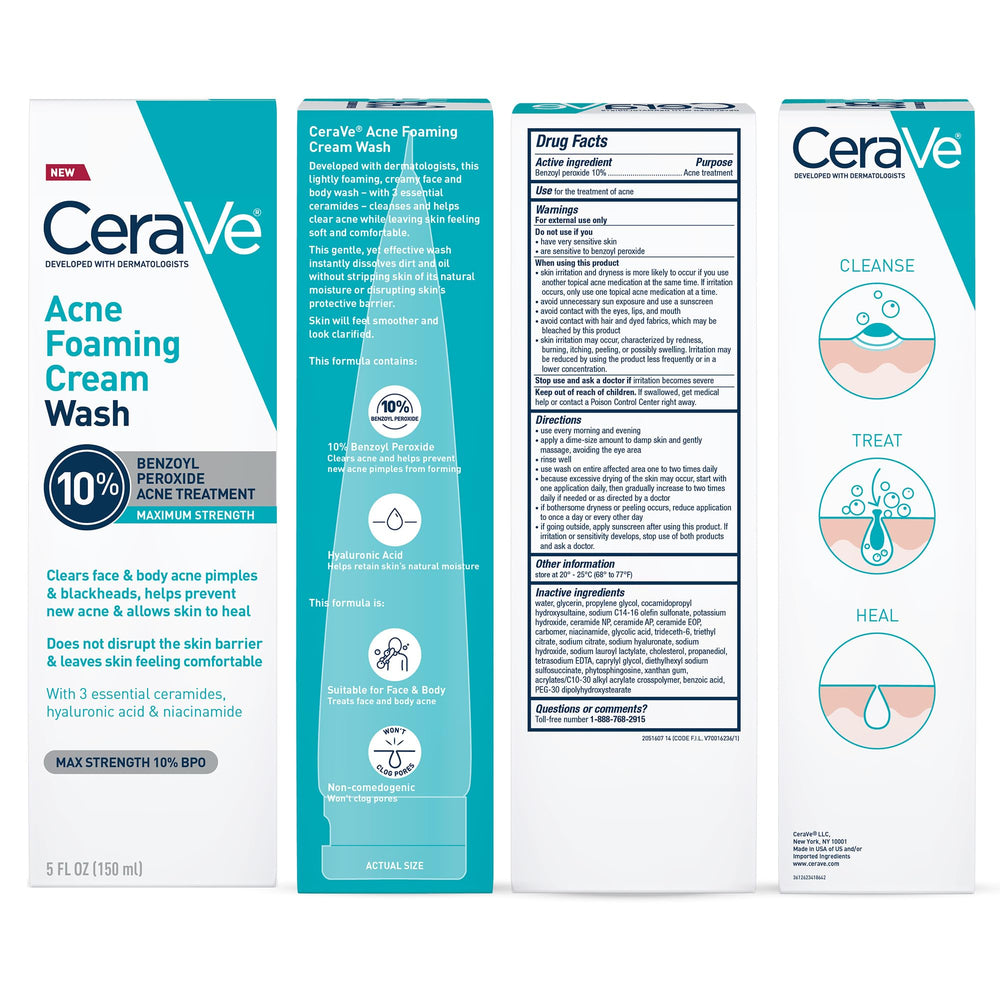 CeraVe ingredients visual featuring ceramides and hyaluronic