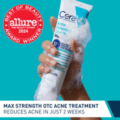 CeraVe creamy-to-foam texture close-up for gentle cleansing