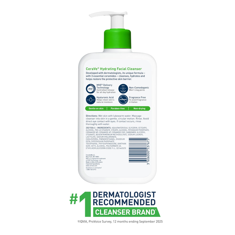 CeraVe bottle on bathroom shelf indicating daily routine and storage benefit