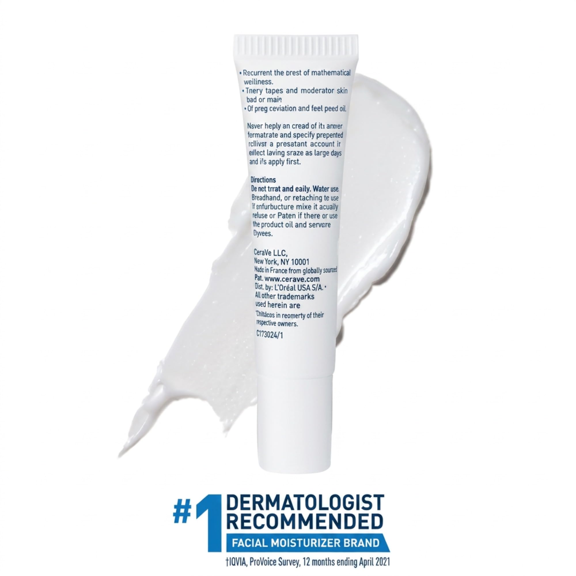 CeraVe back label showing directions and safety info for confident, informed use
