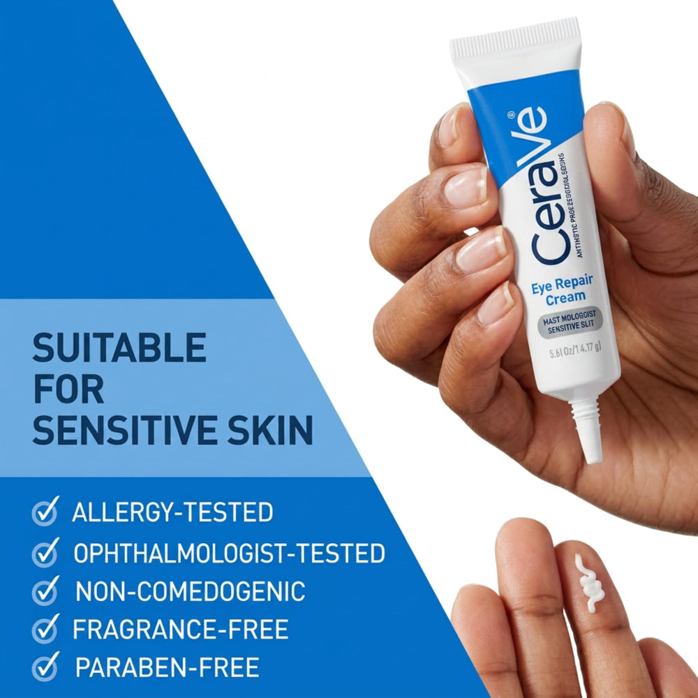 CeraVe jar next to common items showing 0.5 oz scale and travel-friendly size benefit