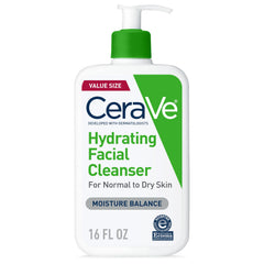 CeraVe front bottle showing label and benefits for gentle hydration