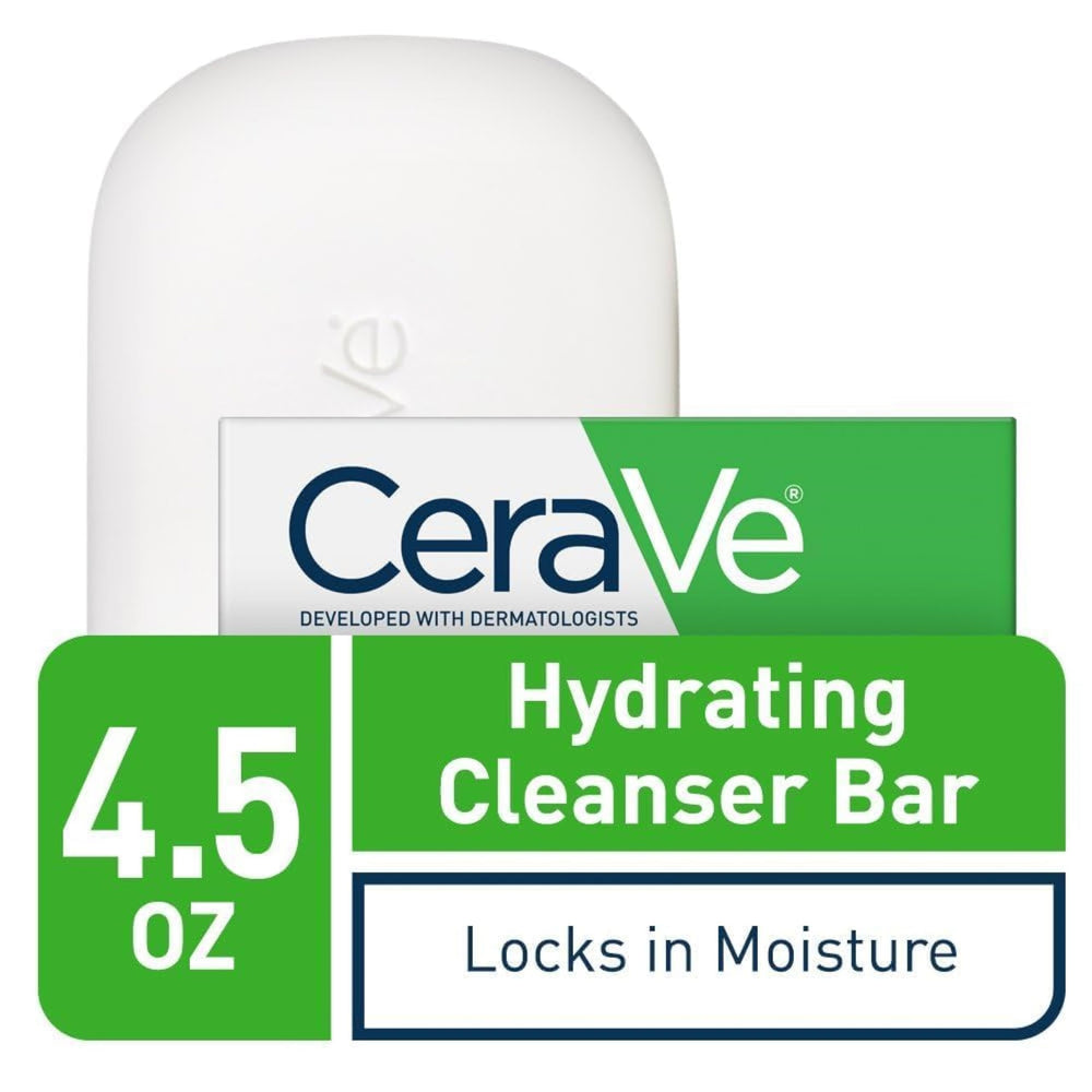 CeraVe cleansing bar foam-lather — creamy, comfortable cleanse experience.