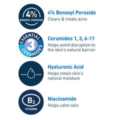 CeraVe label close-up showing ceramides and hyaluronic acid benefits