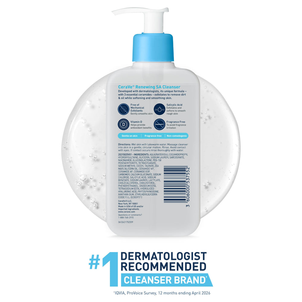 CeraVe packaging side view with directions and ingredient info for clarity