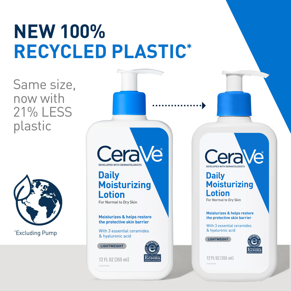 CeraVe 19oz pump bottle shown next to a hand for scale and value