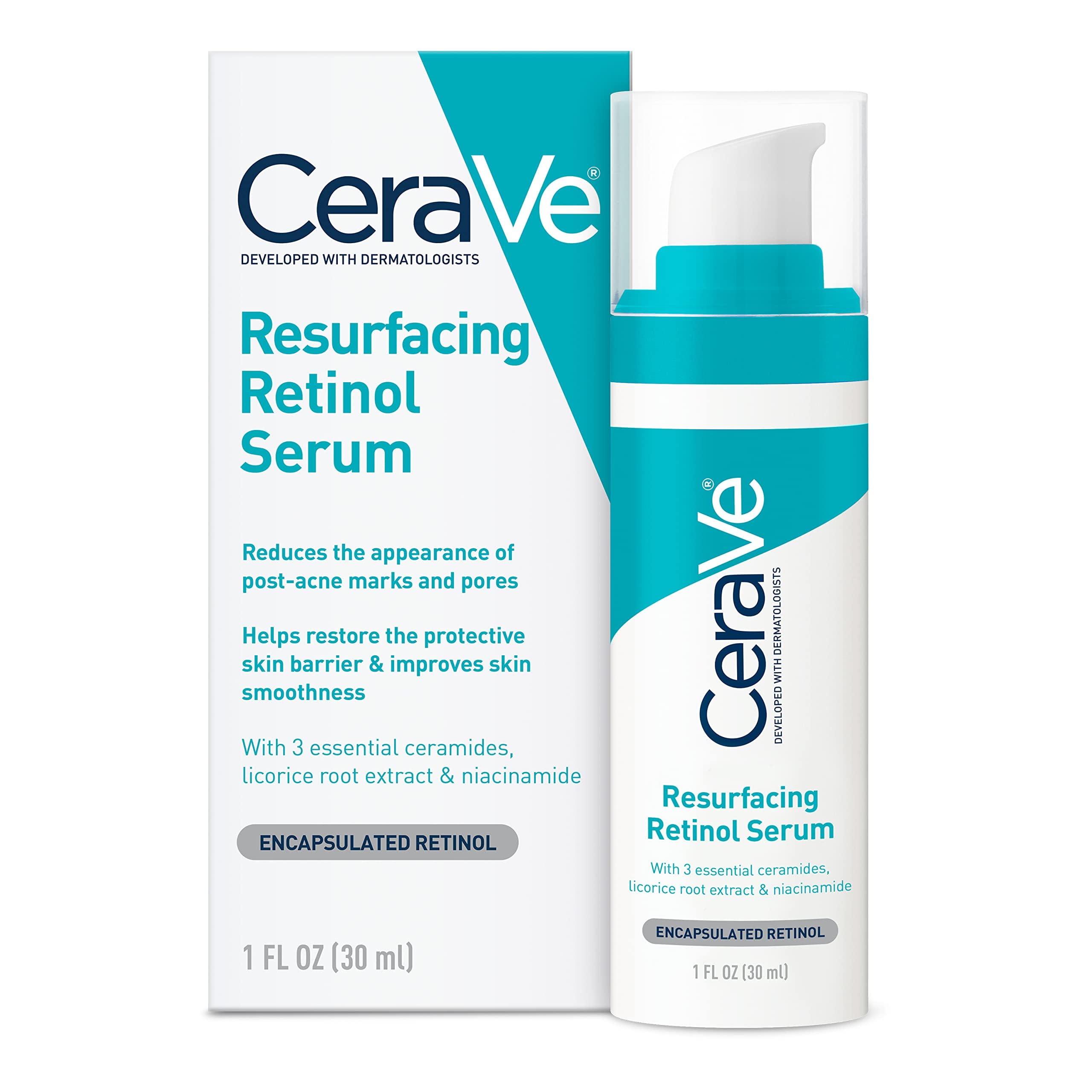 CeraVe front packaging showing bottle and label, clear product information benefit