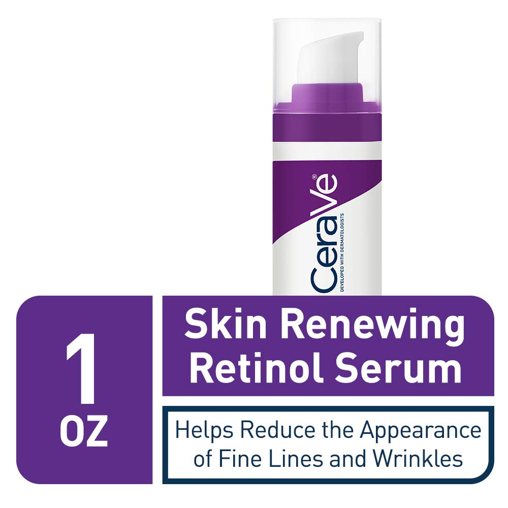 CeraVe retinol serum dispensing pump illustrating easy hygienic application