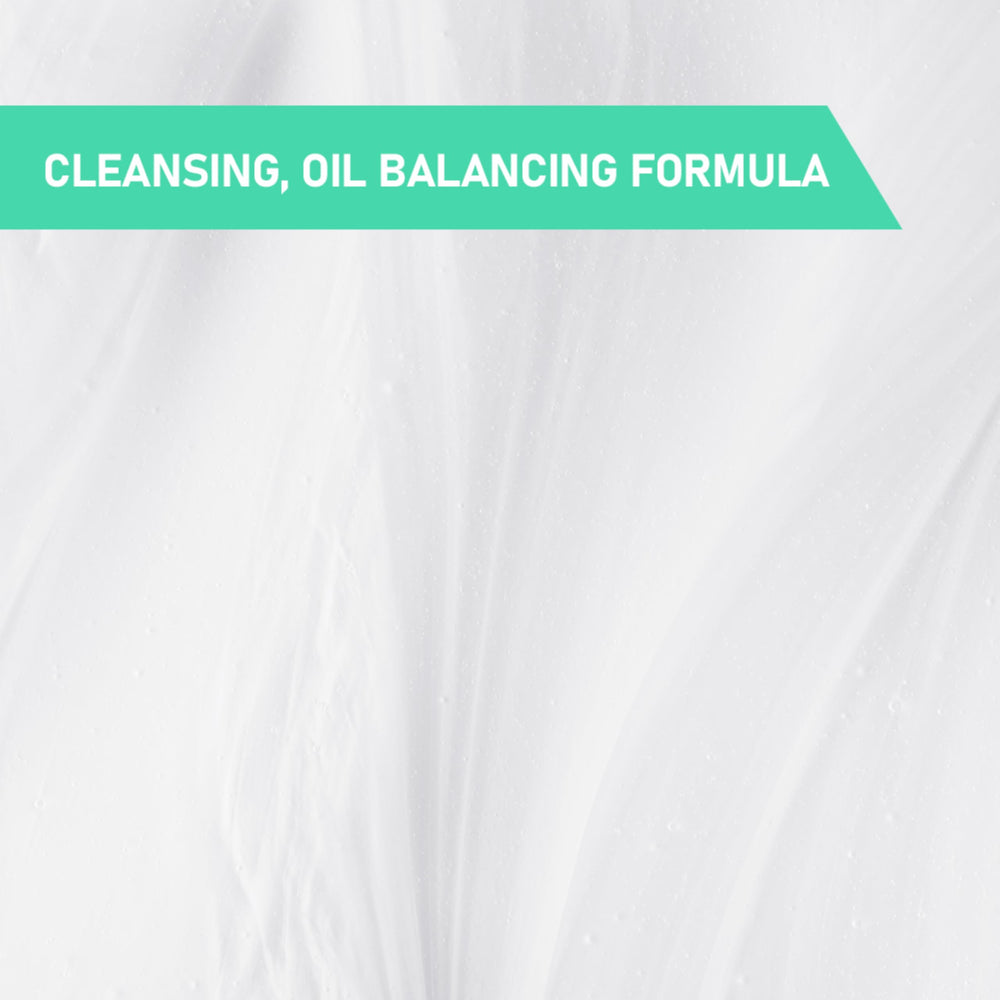 Using CeraVe on curly hair demonstrating gentle, non-drying cleansing
