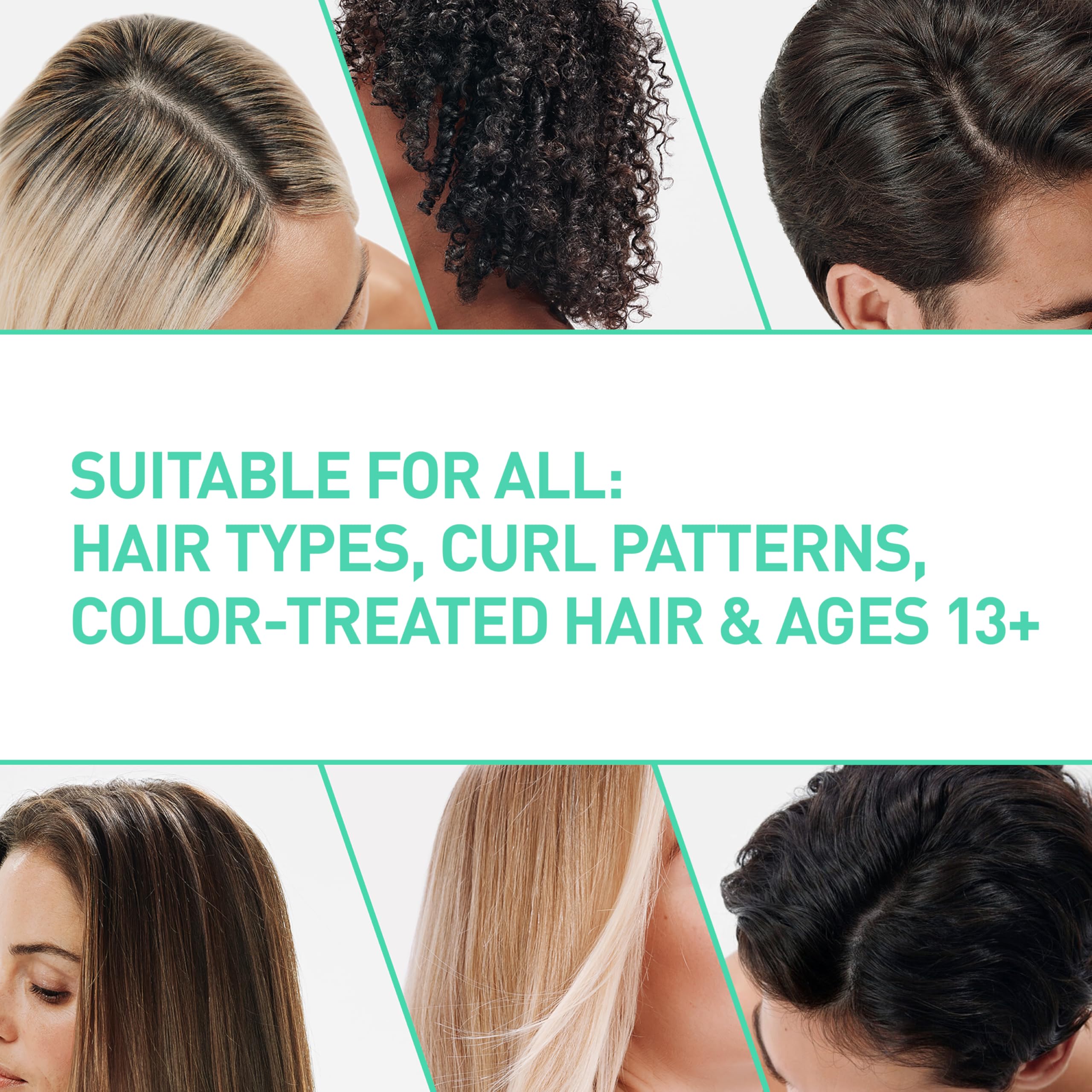 Applying CeraVe shampoo to wet hair focusing on scalp cleansing benefits