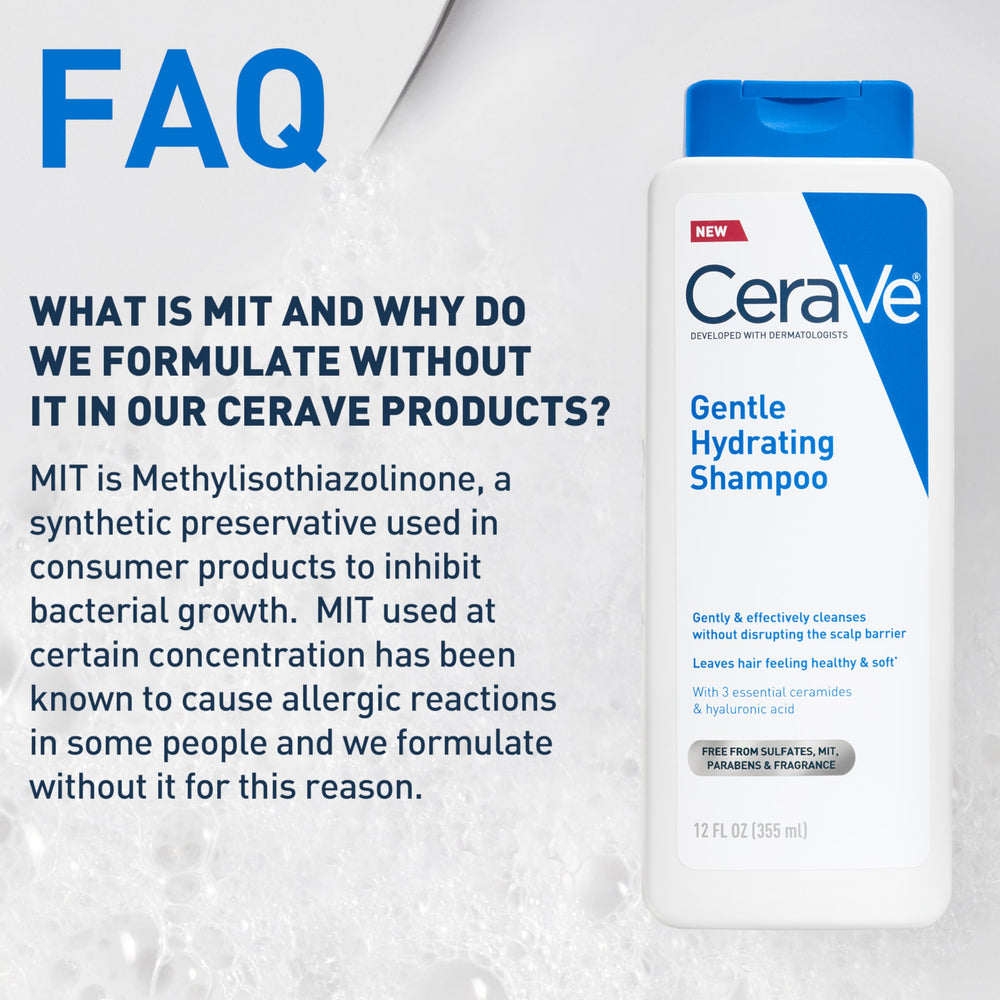 CeraVe shampoo staged on bathroom shelf to suggest everyday lifestyle use