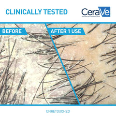 CeraVe shampoo lather close-up demonstrating gentle foam
