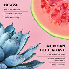 Ceremonia Guava Leave-In Ingredients Guava Fruit emphasizes antioxidants.