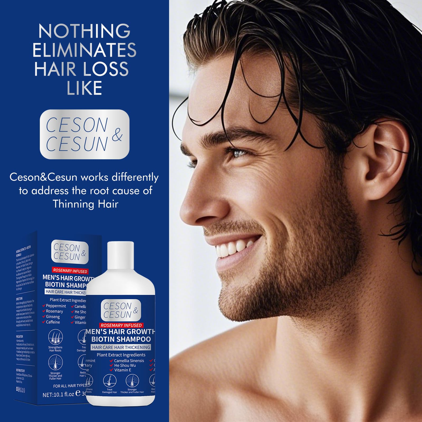 Ceson&Cesun rosemary tea tree oil aroma provides a refreshing feel.