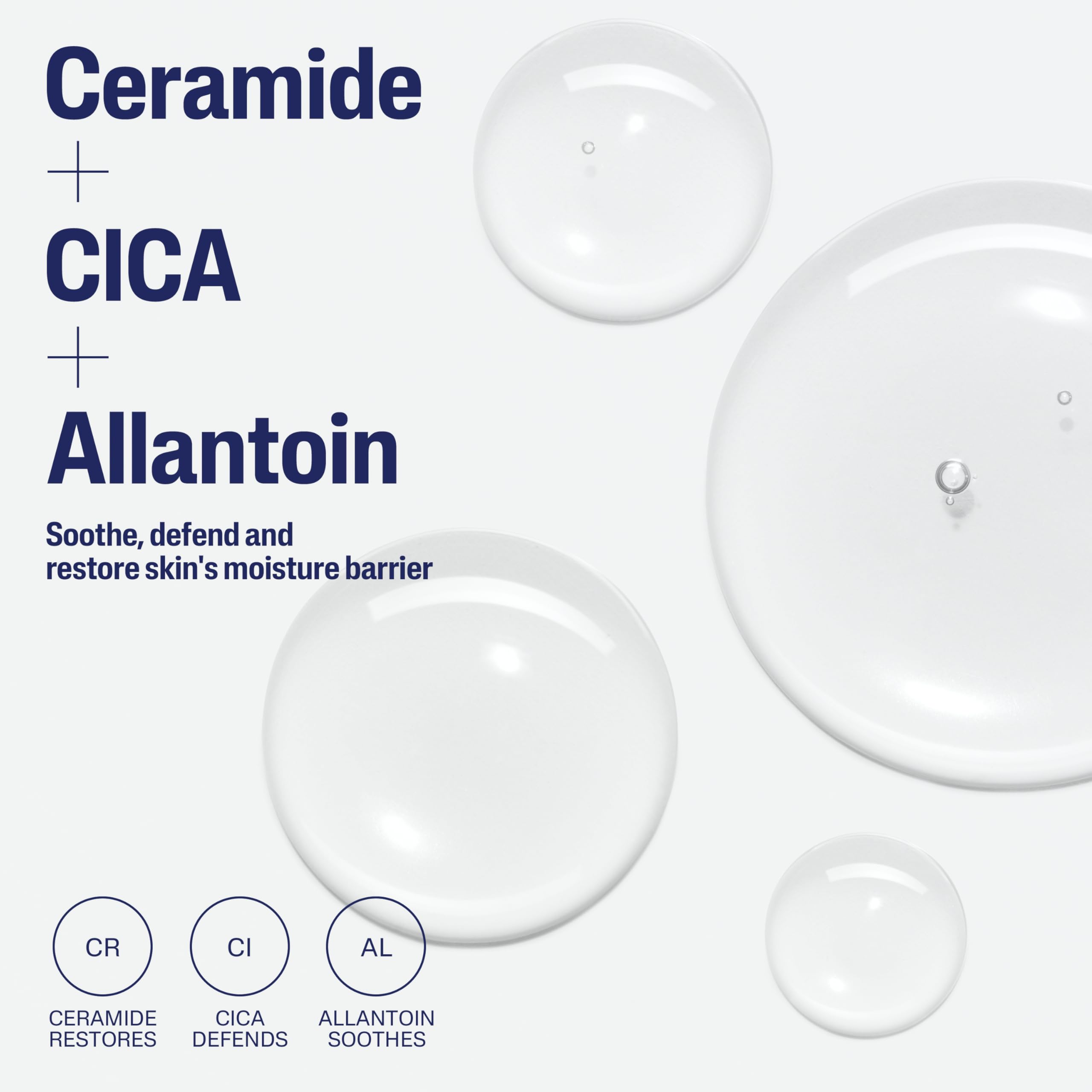 Cetaphil Ceramide Serum centella asiatica highlights calming, soothing skin benefits for sensitive users.