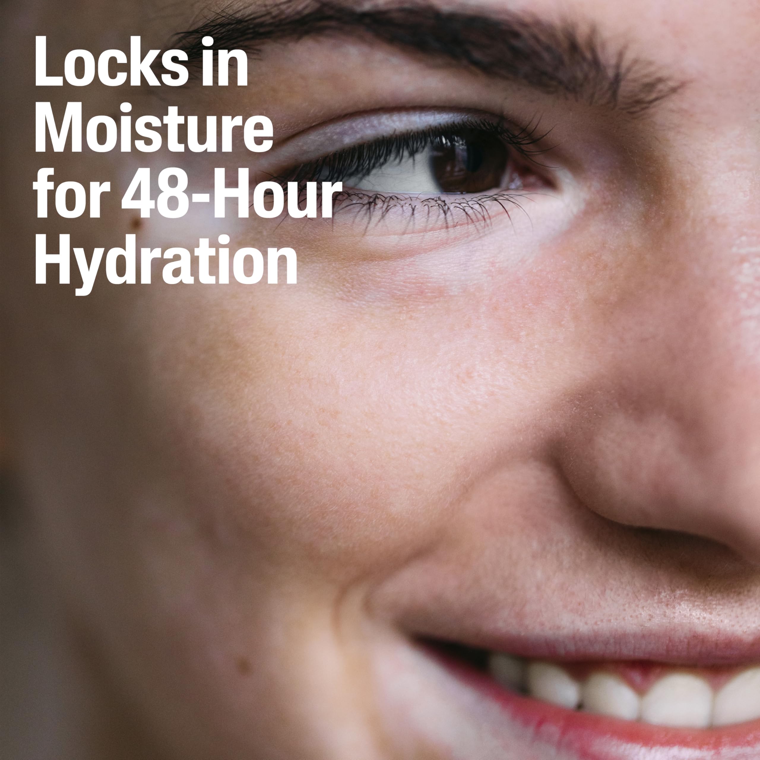Cetaphil Ceramide Serum skin barrier illustration emphasizes moisture protection.