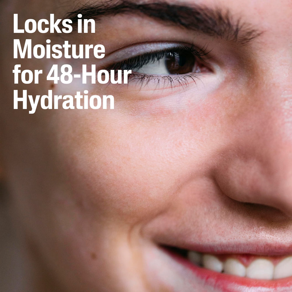 Cetaphil Ceramide Serum skin barrier illustration emphasizes moisture protection.