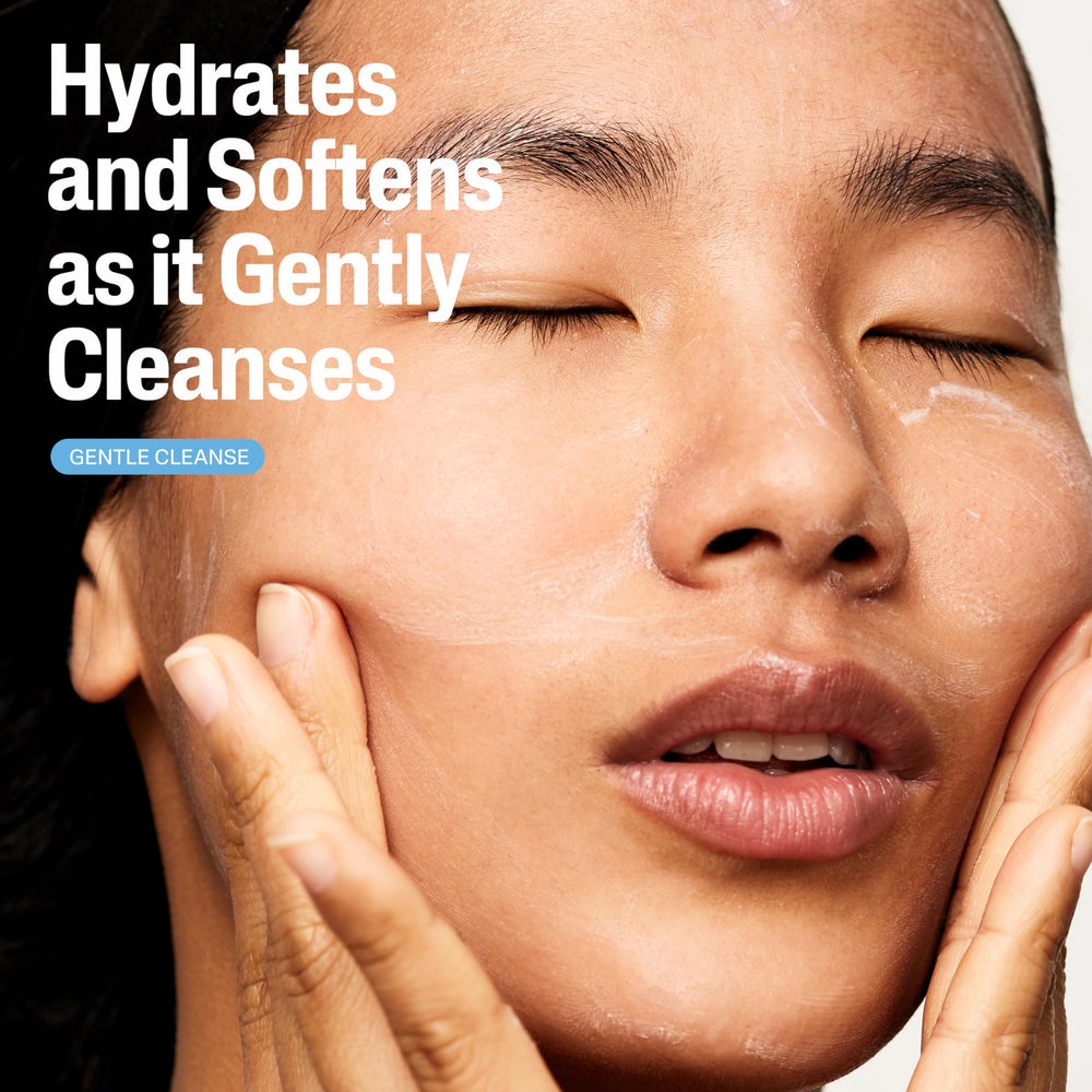 Cetaphil cleanser for a simple morning skincare routine.