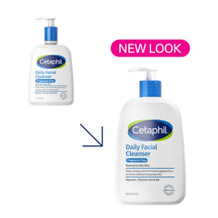 Cetaphil Daily Facial Cleanser fragrance-free packaging highlights hypoallergenic skincare