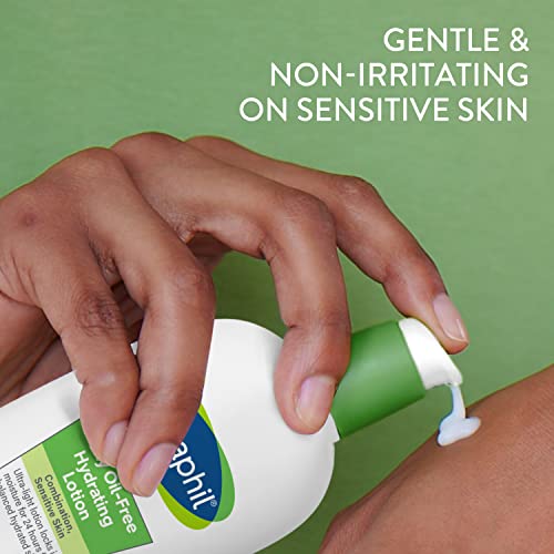 Travel-size Cetaphil lotion bottle for on the go moisture.