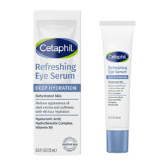 Cetaphil Deep Hydration Eye Serum packaging varies, ideal for daily use.