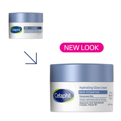 Cetaphil Deep Hydration Healthy Glow application swab shows quick absorption.