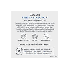 Dispensing Cetaphil Deep Hydration Water Gel demonstrates easy, mess-free application.