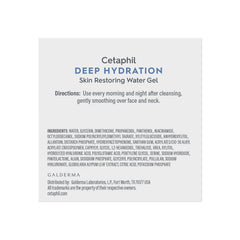 Texture close-up of Cetaphil Deep Hydration Water Gel indicating lightweight hydration.