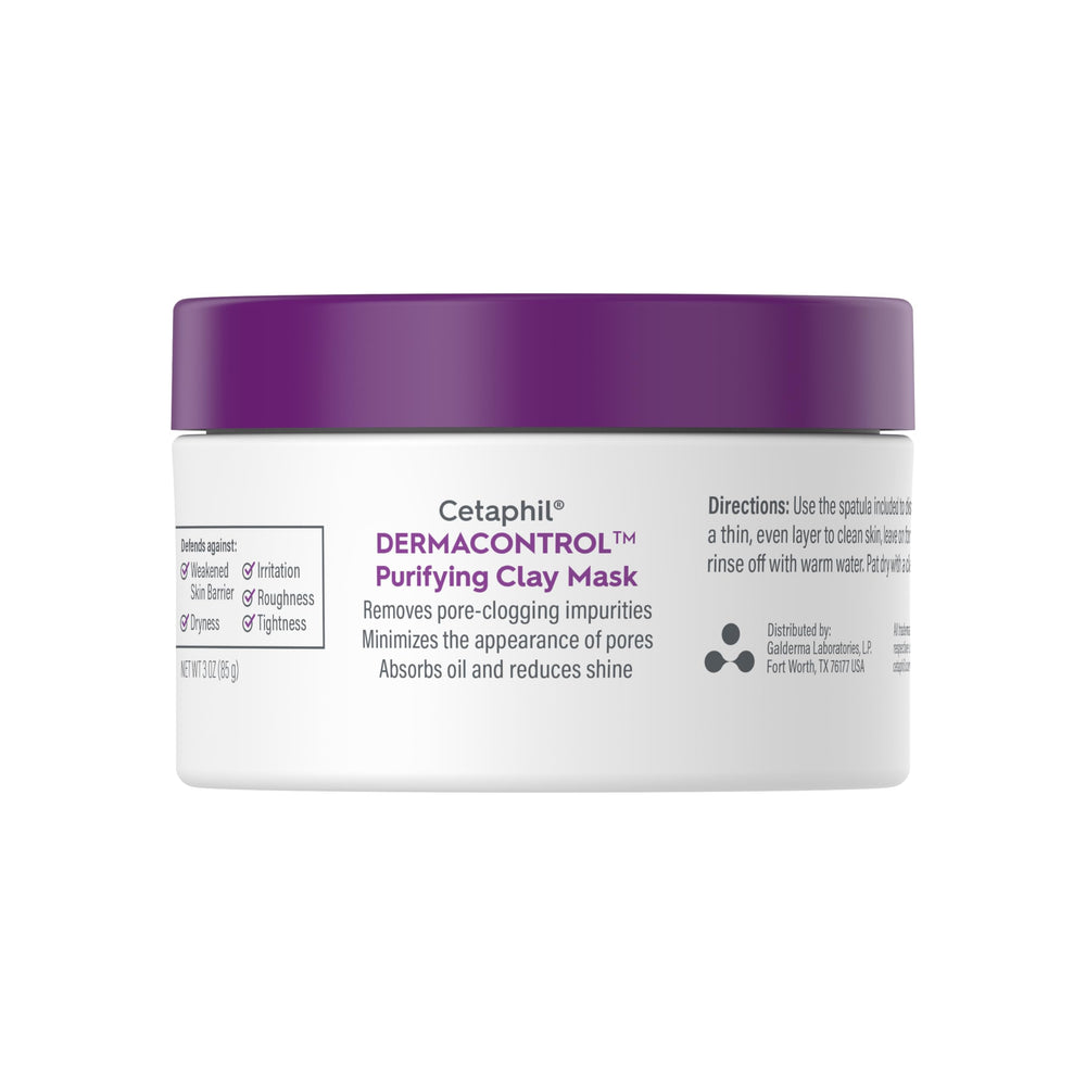 Oil-control benefits for oily skin with Cetaphil Purifying Clay Mask.