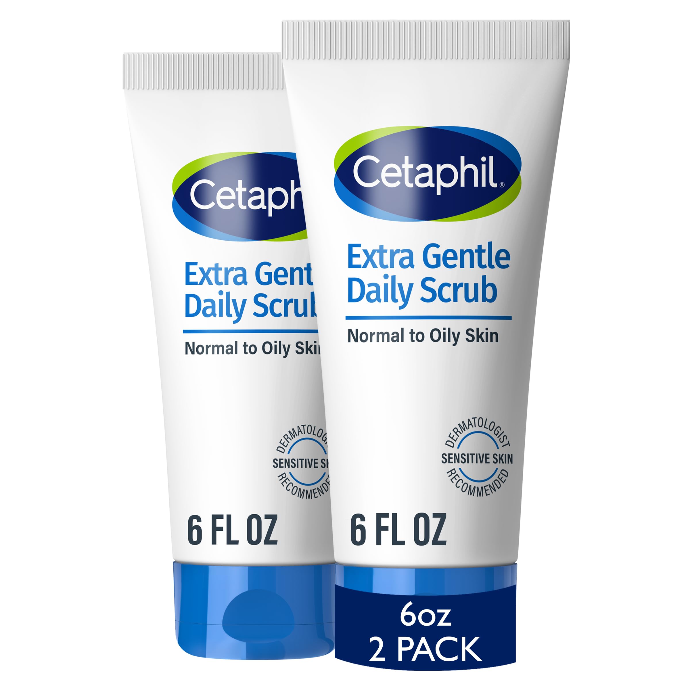 Packaging of Cetaphil Exfoliating Face Wash for sensitive-skin daily use.