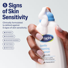 Cetaphil fragrance-free label emphasizes gentle, non-irritating cleansing.