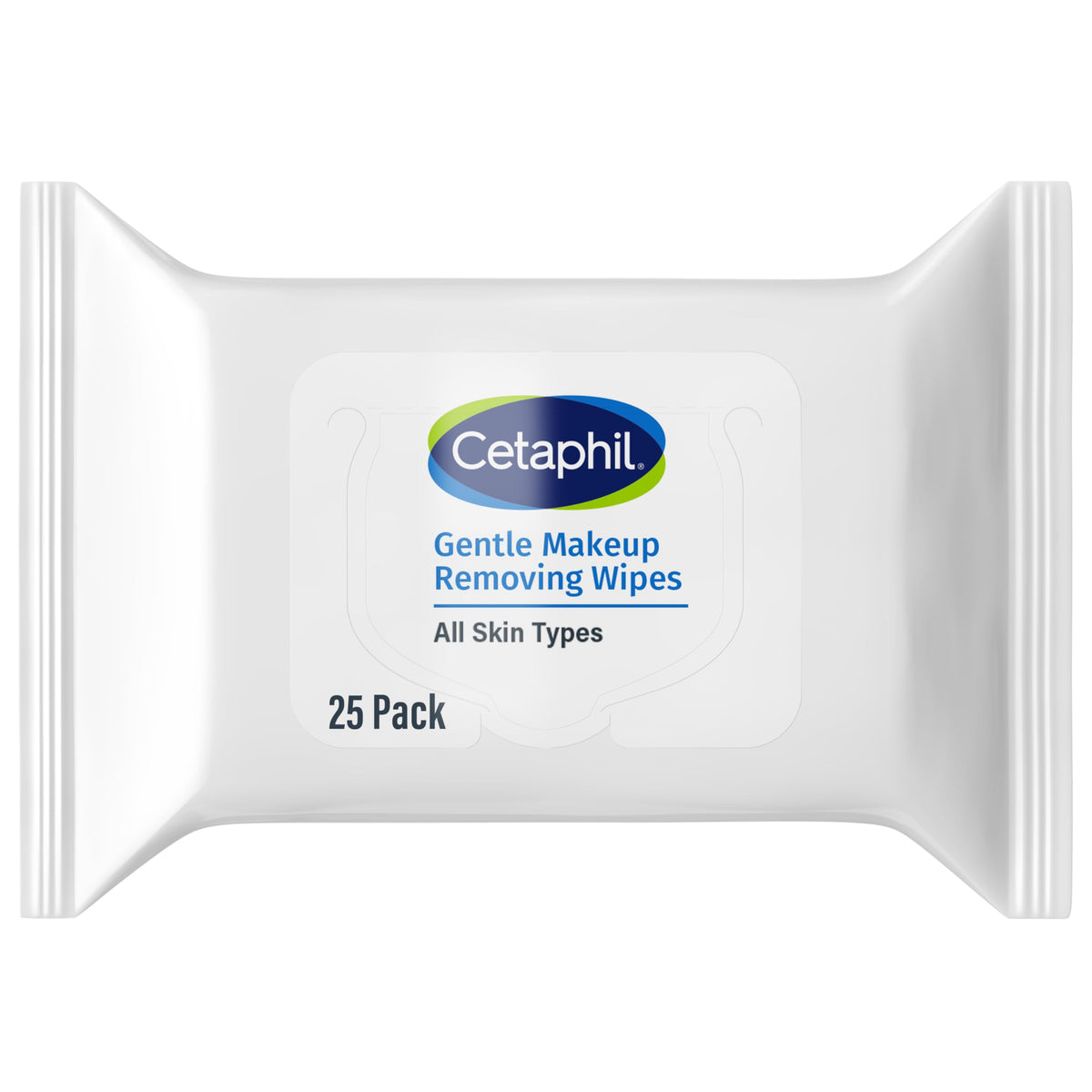 Cetaphil front pouch showing product branding and resealable sticker for freshness