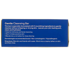 Cetaphil Gentle Cleansing Bar contains glycerin to attract moisture for lasting comfort.