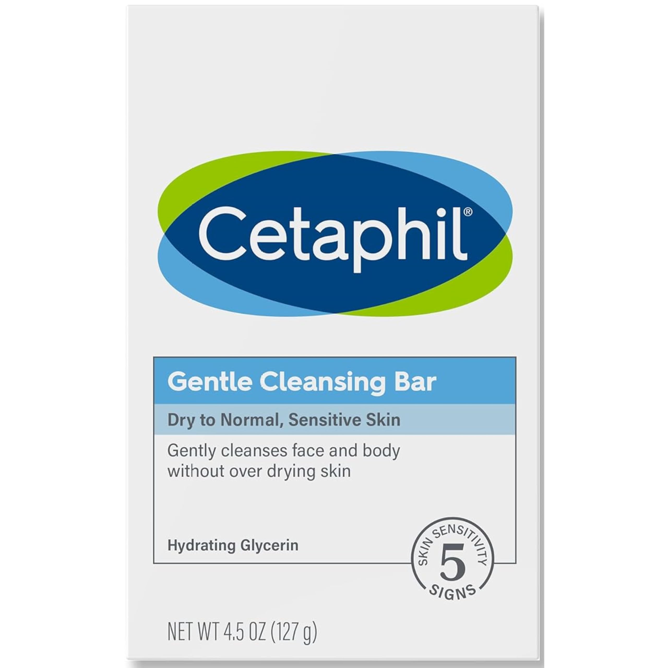 Cetaphil Gentle Cleansing Bar pack of 12 for daily use at home or travel.