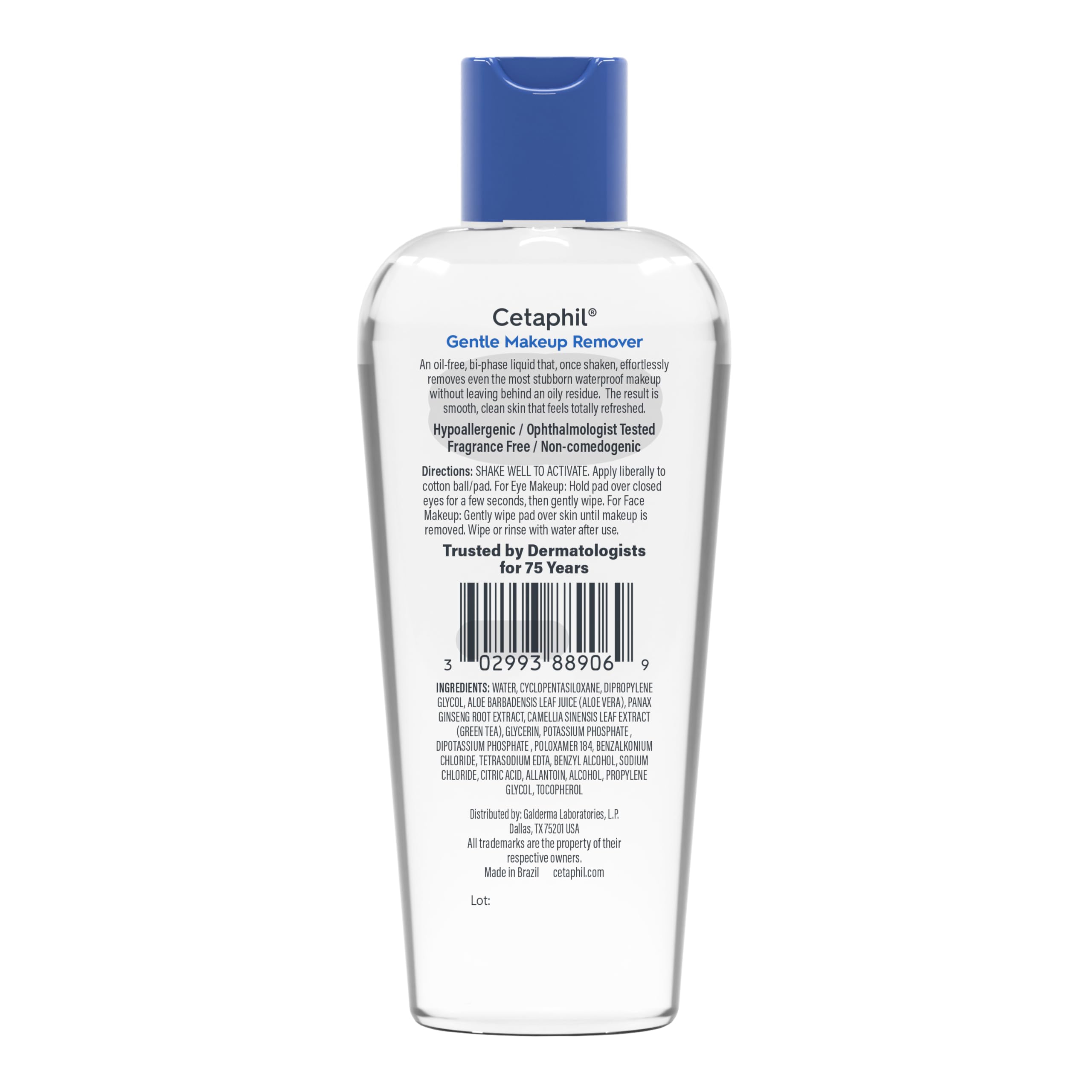 Cetaphil Gentle Oil-Free Makeup Remover after-use skin feels refreshed.